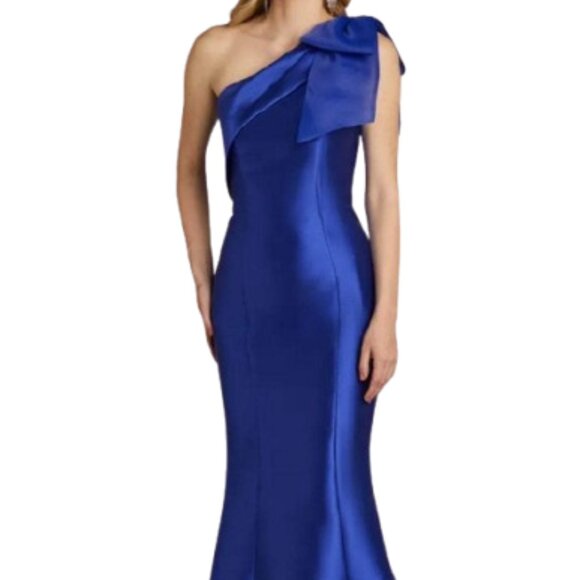 NWT Gia Franco 12316 Mikado Formal Gown Royal Size 8 - Picture 1 of 6